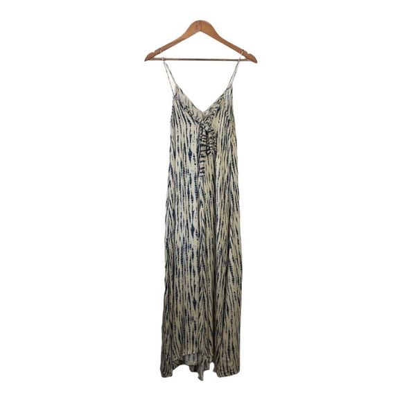 ZARA | Off White / Blue Tie Dye Maxi Dress | XS-S - Picture 3 of 10
